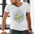 Clownfish Anemonefish Bubbles Water Frutiger Aero Y2K Style Men's V-Neck T-Shirt Clownfish Anemonefish Bubbles Water Frutiger Aero Y2K Style Men's V-Neck T-Shirt