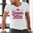 Coquette Pink Bow Senior 2026 Class Of Graduation Men's V-Neck T-Shirt