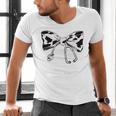 Cow Print Bow And Stethoscope Nurse RN Graduation Coquette Men's V-Neck T-Shirt