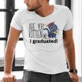 Cute Graduation Cat Masters High School T-Shirt For Men Women Kids Men's V-Neck T-Shirt