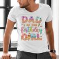 Dad Of The Birthday Ice Cream Family Matching Party Men's V-Neck T-Shirt