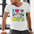 Dad I Love The 80's Retro 80s Nostalgia For Dad Premium Tri-Blend Men's V-Neck T-Shirt Dad I Love The 80's Retro 80s Nostalgia For Dad Premium Tri-Blend Men's V-Neck T-Shirt
