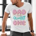 Dad Sweet One 1st First Birthday Matching Family Donut Men's V-Neck T-Shirt