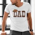 Dad Western Family Matching Birthday Cowboy Cowgirl Men's V-Neck T-Shirt
