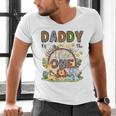 Daddy Of The Wild One 1St Birthday Boy Safari Jungle Men's V-Neck T-Shirt