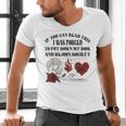 Dark Romance Bookish Merch Put My Book Down Spicy Book Women Men's V-Neck T-Shirt