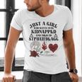 Dark Romance Smutt Book Merch Just A Good Girl STFUATTDLAGG Men's V-Neck T-Shirt