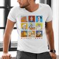 Disney Classic Father's Day Disney Dads Colorful Panels Men's V-Neck T-Shirt