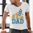 Disney Donald Duck Number One Dad Sunglasses Father's Day Men's V-Neck T-Shirt