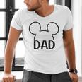 Disney Mickey And Friends Dad Mickey Ears Outline Logo Men's V-Neck T-Shirt