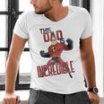 Disney Pixar The Incredibles Father's Day Incredible Dad Men's V-Neck T-Shirt