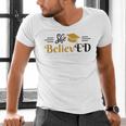 Doctor Of Education She BelievED EdD Graduation Men's V-Neck T-Shirt
