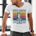 Dog Berner Dad Vintage Bernese Mountain Dad Men's V-Neck T-Shirt
