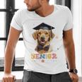 Dog Class Of 2024 Graduation Senior 2024 Men Women Girls Kids Men's V-Neck T-Shirt