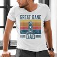 Dog Dad Vintage Great Dane Dad Men Women Kids Men's V-Neck T-Shirt