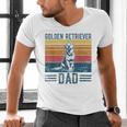 Dog Golden Dad Vintage Golden Retriever Dad Small Men's V-Neck T-Shirt
