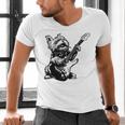 Dog Guitarist Guitar Yorkie Dad Mom For Men Women Men's V-Neck T-Shirt