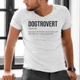 Dogtrovert Definition Dog Lover Introvert Women Men Men's V-Neck T-Shirt