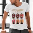 I Dont Like Morning People Introvert Coffee Lover Antisocial Premium Men's V-Neck T-Shirt