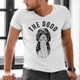 The Dood Bernedoodle Mom Doodle Dog Dad Men's V-Neck T-Shirt