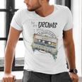 Dreams Of Music Mixtapes Retro Cassette Lifestyle Nostalgia Premium Tri-Blend Men's V-Neck T-Shirt