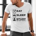 Eat Sleep Study For Bar Exam Lawyer Graduation Men's V-Neck T-Shirt