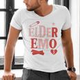 Elder Emo Retro Punk Typography Nostalgia Men's V-Neck T-Shirt