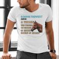 Equinetrovert Definition Equine Horse Riding Introvert Men's V-Neck T-Shirt