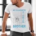 My Favorite Airman Calls Me Brother Airman Graduation Premium Tri-Blend Men's V-Neck T-Shirt