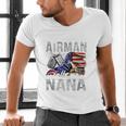 My Favorite Airman Calls Me Nana Air Force Graduation Nana Men's V-Neck T-Shirt