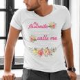 My Favorite Teacher Calls Me Mom Graduation Men's V-Neck T-Shirt