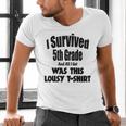 Fifth 5th Grade Graduation Shirt Child Graduate Education Men's V-Neck T-Shirt