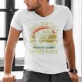 Fishing Father Day Tee Bruh Don't Be a Dumb Bass Dad Men's V-Neck T-Shirt