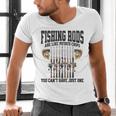Fishing Tuna Bass Rod Fisherman Cool Dad Quote Men's V-Neck T-Shirt