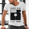 Floppy Disk Computer Nostalgia Fun PC Enthusiast History Men's V-Neck T-Shirt