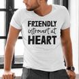Friendly Introvert At Heart Men's V-Neck T-Shirt