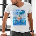 Frutiger Aero Aesthetic Tech Bubble Tea Boba Milktea Fishes Raglan Baseball Tee Men's V-Neck T-Shirt Frutiger Aero Aesthetic Tech Bubble Tea Boba Milktea Fishes Raglan Baseball Tee Men's V-Neck T-Shirt