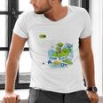 Frutiger Aero Y2K Fashion Trends Statement Piece Tech Orbite Premium Tri-Blend Men's V-Neck T-Shirt