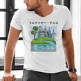 Future City Wind Power Frutiger Aero Y2K Style Ocean Men's V-Neck T-Shirt Future City Wind Power Frutiger Aero Y2K Style Ocean Men's V-Neck T-Shirt