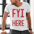 Fyi Introvert Here Raglan Baseball Tee Men's V-Neck T-Shirt