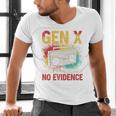 Gen X Lots Of Memories No Evidence Retro Nostalgia Humor Men's V-Neck T-Shirt