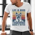 German Shepherd Men Women Dog Dad Mom German Shepherd Men's V-Neck T-Shirt