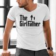 The Girl Father Dad Of Girls Daddy Daughter Men's V-Neck T-Shirt The Girl Father Dad Of Girls Daddy Daughter Men's V-Neck T-Shirt