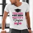 This Girl Got Her Masters Degree Graduation Mastered It 2024 Men's V-Neck T-Shirt
