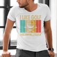 I Like Golf And Maybe 3 People Introvert Men's V-Neck T-Shirt I Like Golf And Maybe 3 People Introvert Men's V-Neck T-Shirt