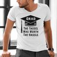 Grad 2021 Graduation Tassel Was Worth The Hassle Men's V-Neck T-Shirt