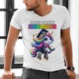Graduation Kindergarten Unicorn Roller Skate Girls Grad Men's V-Neck T-Shirt