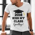 GraduationShirt Kiss My Class 2018 Goodbye Men's V-Neck T-Shirt