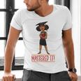 Graduation Woman Tshirt Black Melanin Masters Degree Men's V-Neck T-Shirt