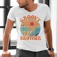 Groovy Brother 70s Aesthetic Nostalgia 1970's Retro Brother Men's V-Neck T-Shirt